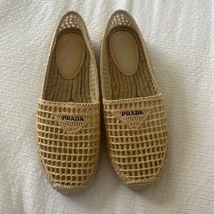 Prada woven espadrilles